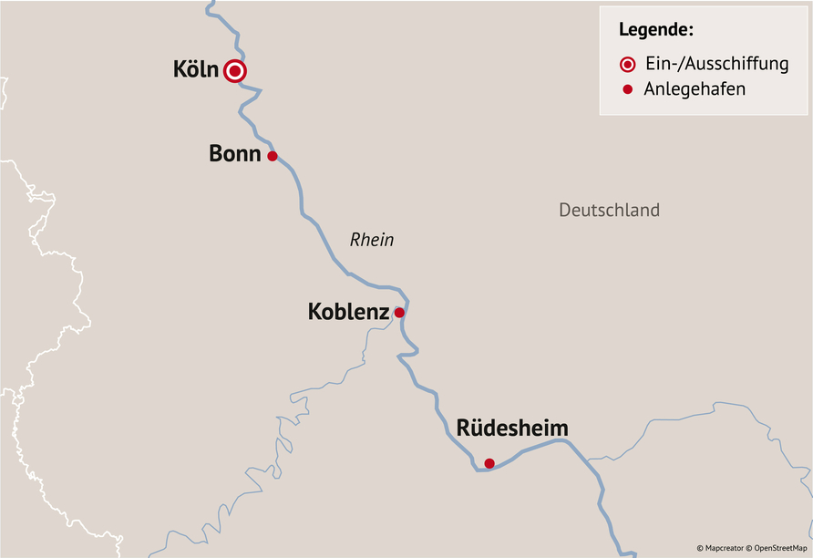 Ihre Reiseroute