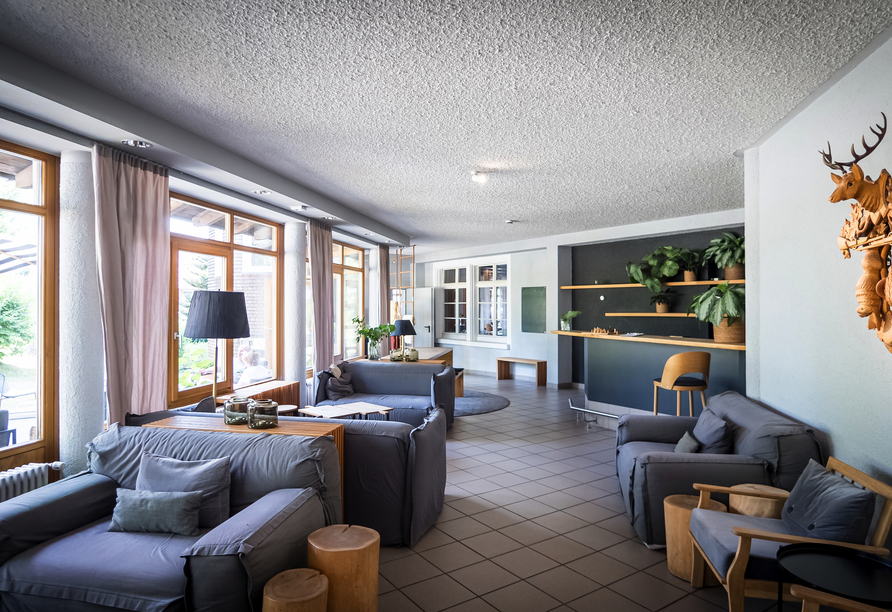 Sitzbereich im Hotel Der Hirschen