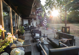 Die Terrasse im Hotel Der Hirschen in St. Märgen