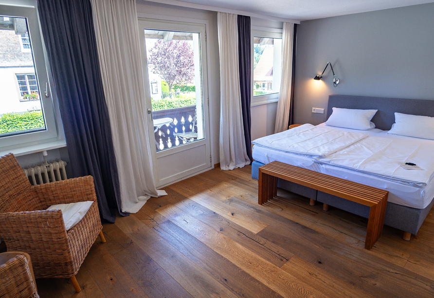 Beispiel eines Doppelzimmers im Hotel Der Hirschen
