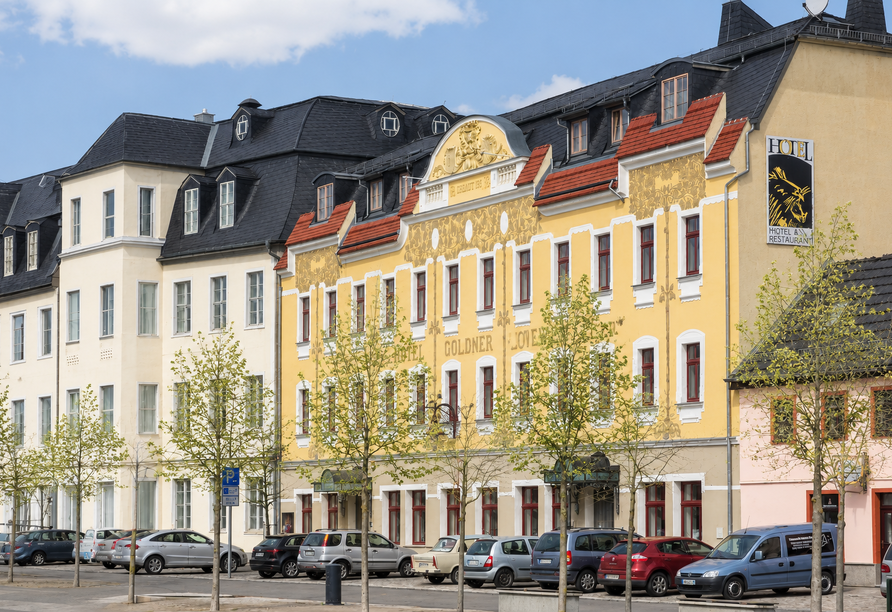 Außenansicht des Hotels Goldner Loewe