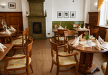 Im Restaurant im Hotel Goldner Loewe werden Sie kulinarisch verwöhnt.