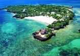 Das Chale Island Resort – Upgrade buchbar – liegt auf einer privaten Insel im Indischen Ozean.