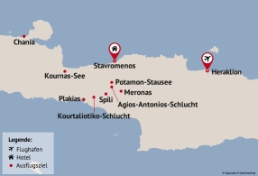 Reisezielkarte