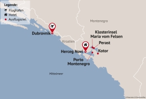 Reisezielkarte