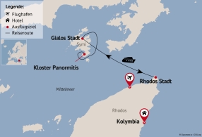 Reisezielkarte