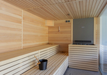 Entspannen Sie in der Sauna.