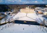 Das Schloss Ludwigslust zeigt sich im Winter von seiner besonders reizvollen Seite.
