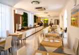 Im Hotelrestaurant wird für Ihr leibliches Wohl gesorgt.