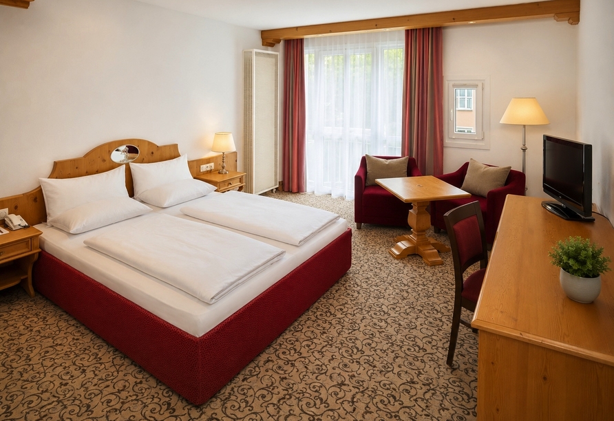 Beispielbild eines Doppelzimmers Comfort Class im MAXIMILIAN Grand Hotel