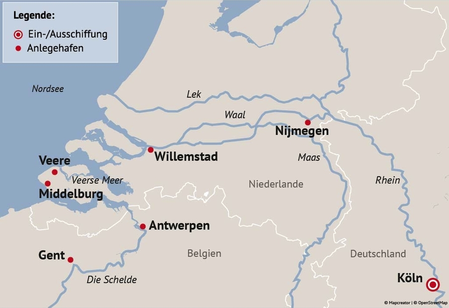 Ihre Reiseroute 2027