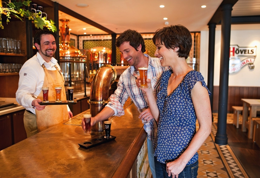 Probieren Sie das Bier der Brauerei an Bord von AIDAblu.
