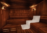 Lassen Sie in der Sauna die Seele baumeln.