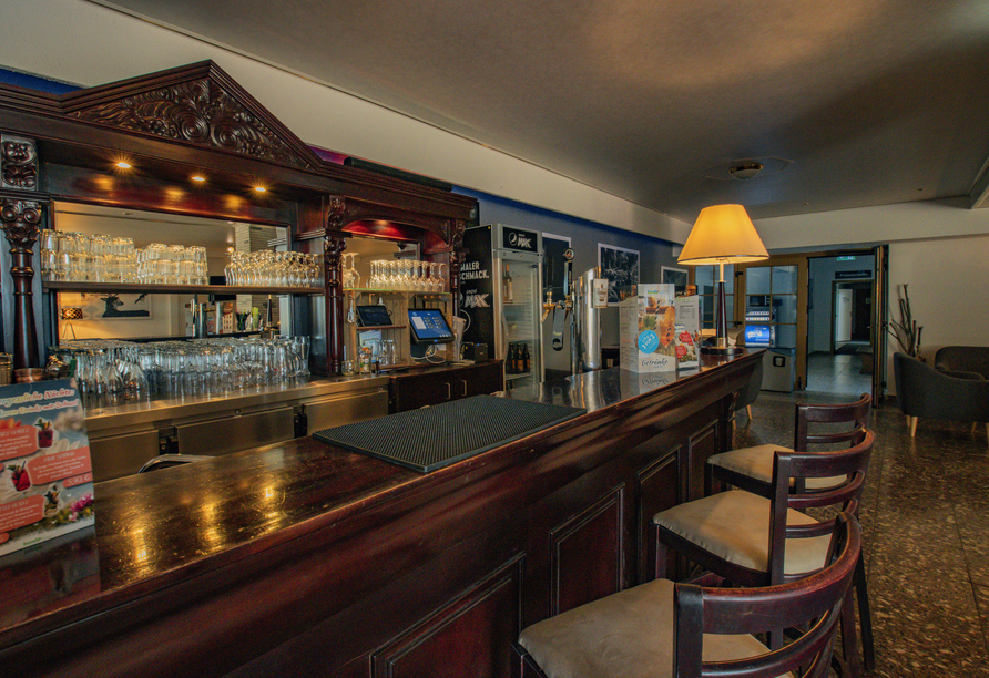 Die Lobbybar lädt zu entspannten Stunden in gemütlicher Atmosphäre ein.