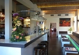 Die Hotelbar lädt zu gemütlichen Stunden in angenehmer Atmosphäre ein.