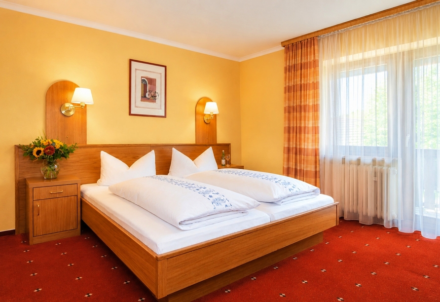 Beispiel eines Doppelzimmers im Vital & Wellness Hotel Schürger