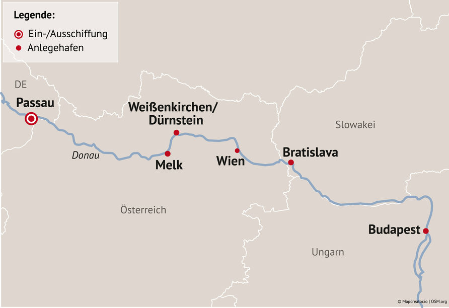 Ihre Reiseroute