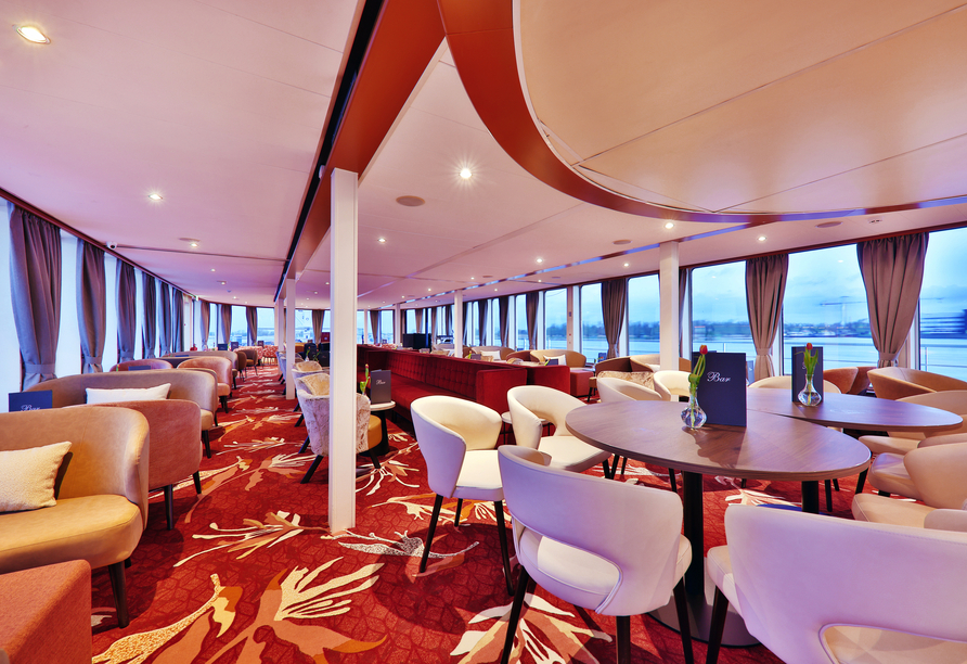 Die Lounge lädt zum gemütlichen Beisammensein ein.