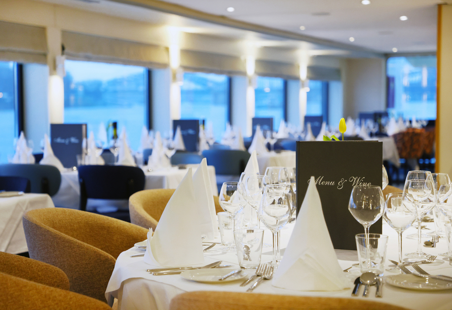 Das Restaurant an Bord