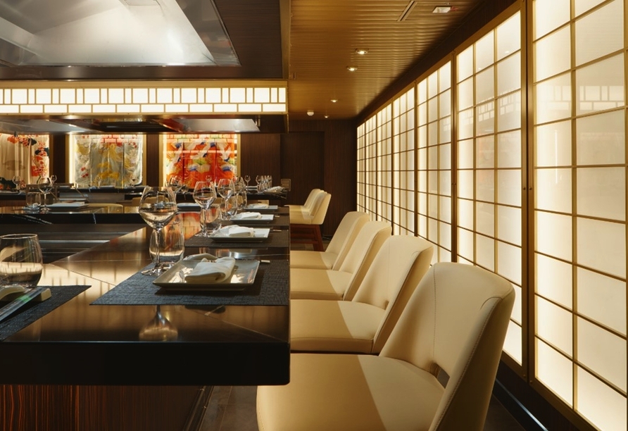 Das Restaurant Teppanyaki an Bord