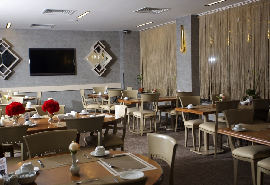 Das Restaurant im Hotel Bulvar Palas Istanbul.