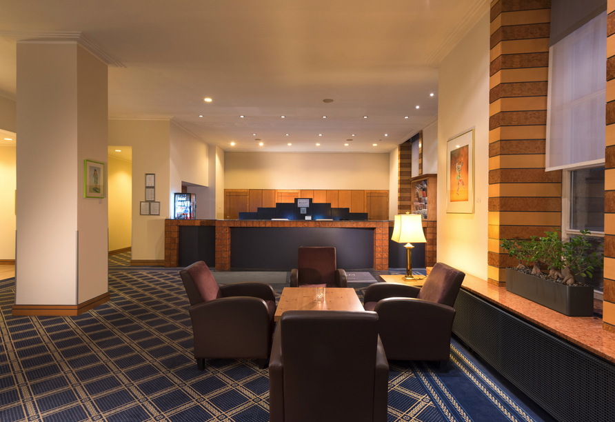 Lobby des Hotels Wyndham Duisburger Hof