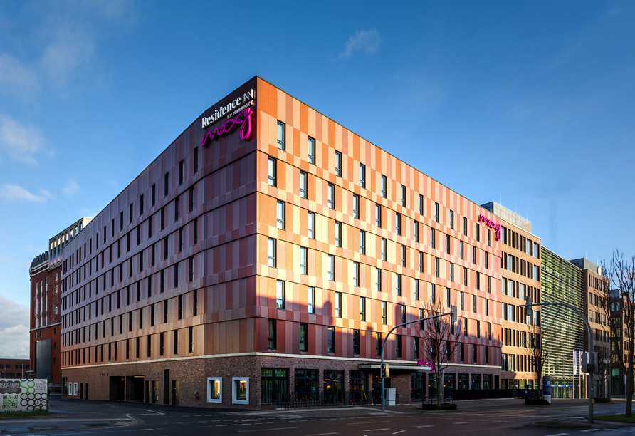 Außenansicht des Moxy Hotels Dortmund City