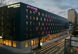 Außenansicht des Moxy Hotels Essen City