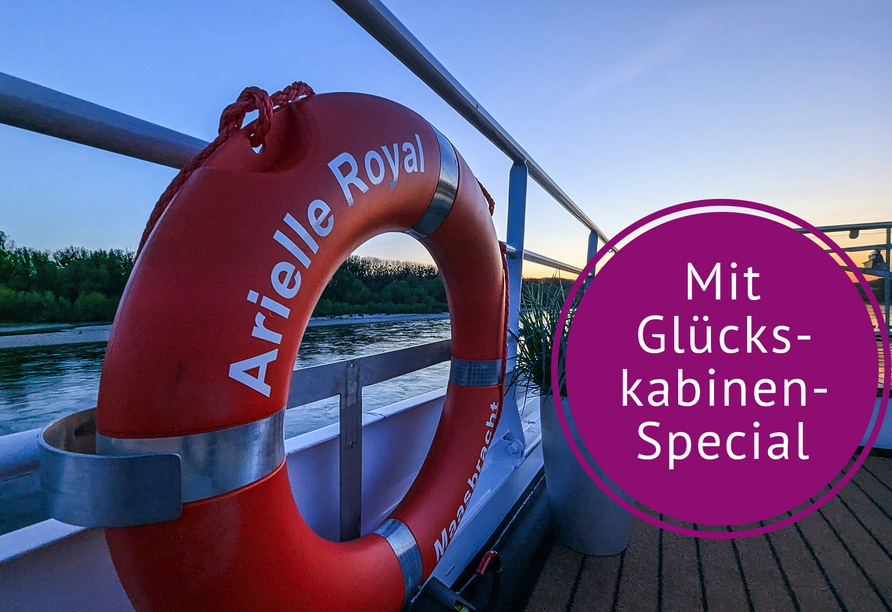 Leinen los für Ihre Flusskreuzfahrt auf dem Rhein mit der ARIELLE ROYAL.