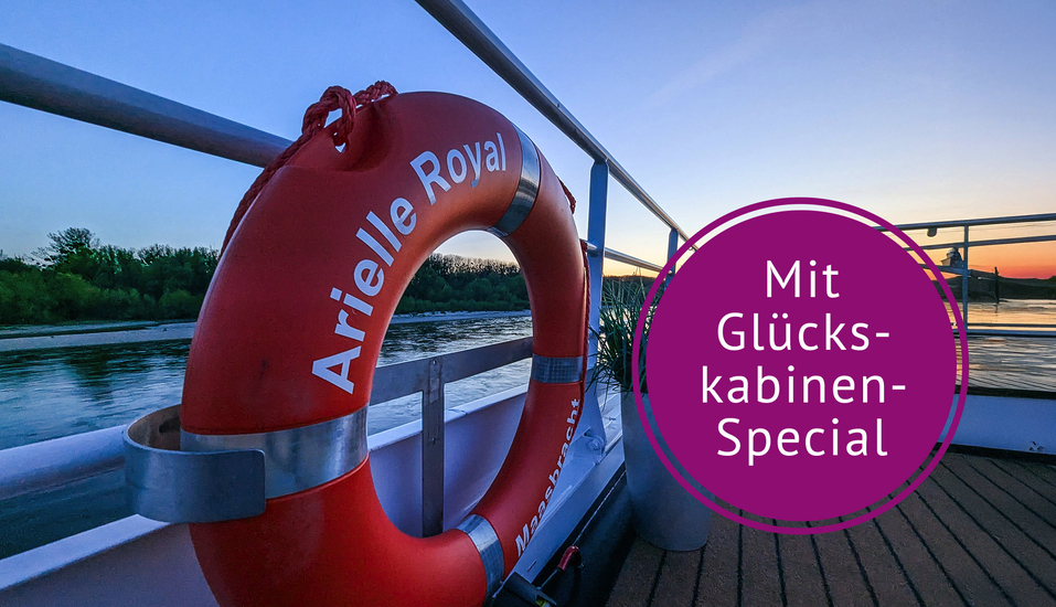 Leinen los für Ihre Flusskreuzfahrt auf dem Rhein mit der ARIELLE ROYAL.