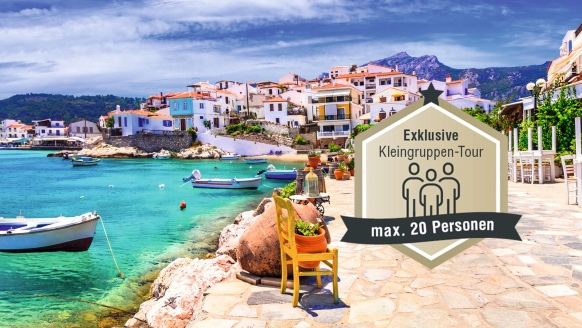 Ihr Urlaubsort Kokkari begeistert mit seinem hübschen Hafen und typisch griechischem Flair.