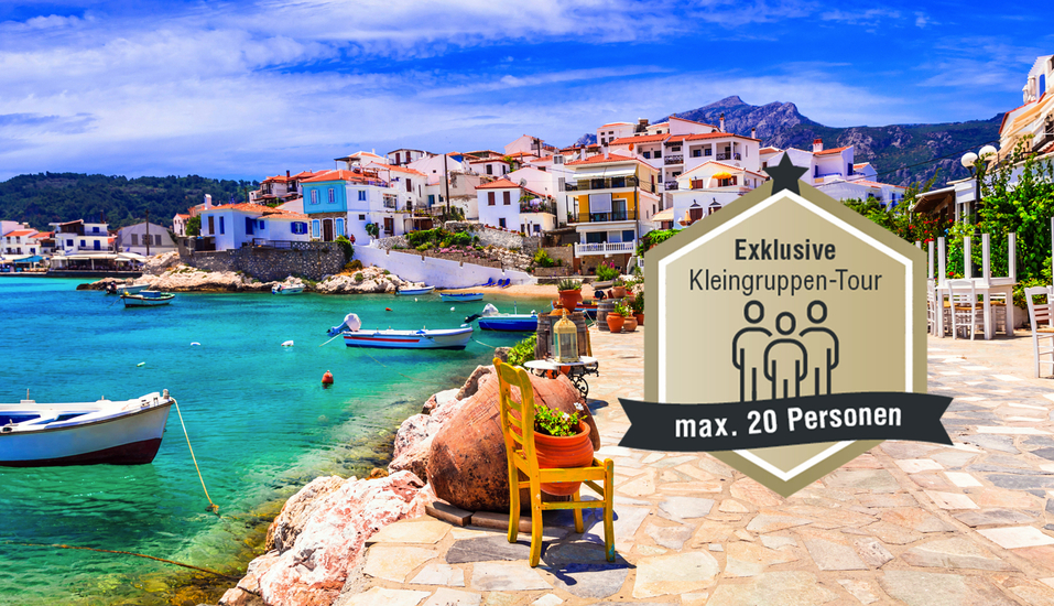 Ihr Urlaubsort Kokkari begeistert mit seinem hübschen Hafen und typisch griechischem Flair.