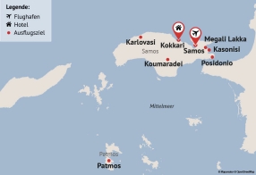Reisezielkarte