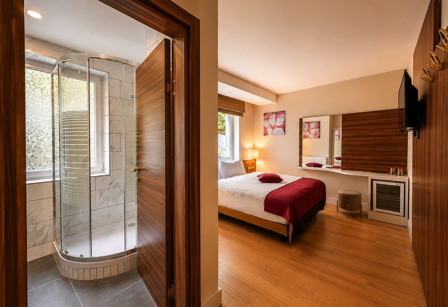 Beispielbild eines Doppelzimmers ohne Balkon