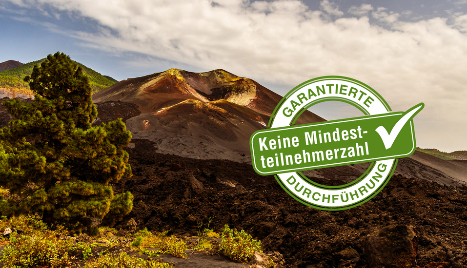 Erleben Sie die Spuren des Vulkanismus auf La Palma aus nächster Nähe.