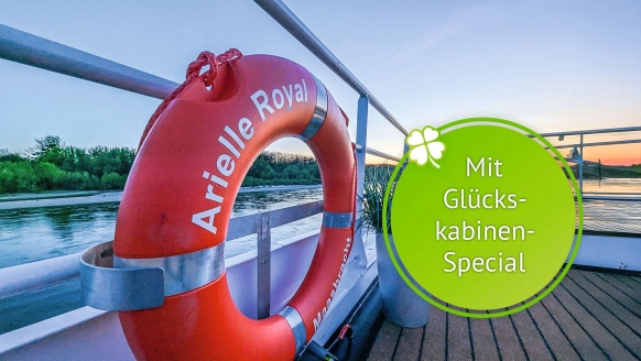 Leinen los für Ihre Flusskreuzfahrt auf dem Rhein mit der ARIELLE ROYAL. | KI bearbeitet