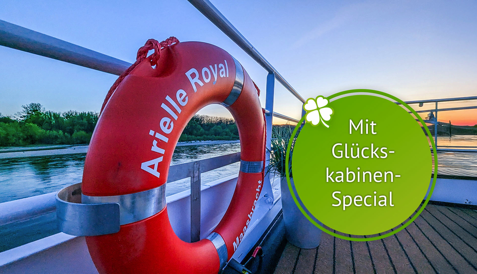 Leinen los für Ihre Flusskreuzfahrt auf dem Rhein mit der ARIELLE ROYAL. | KI bearbeitet