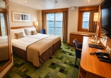 Beispiel einer Juniorsuite auf dem Oberdeck | KI bearbeitet