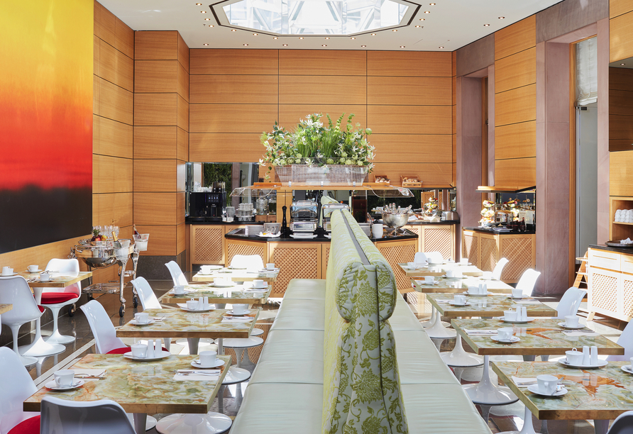 Lassen Sie sich in der Brasserie Stadthaus vom Living Hotel De Medici verwöhnen.