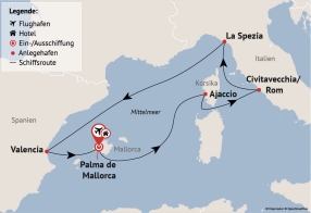 Ihre Reiseroute