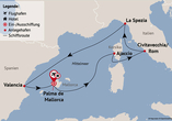 Ihre Reiseroute