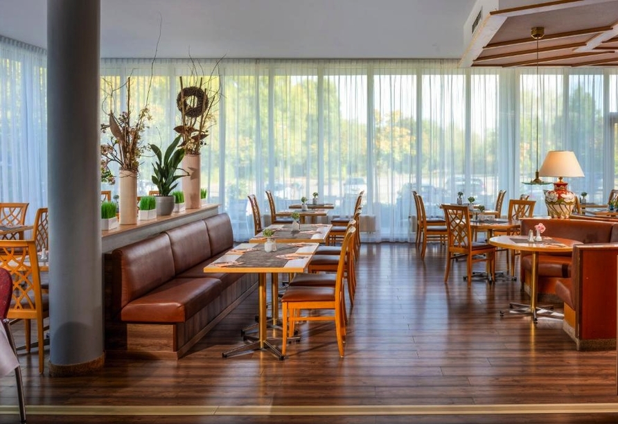 Im Restaurant erwarten Sie genussvolle Momente in angenehmer Atmosphäre.