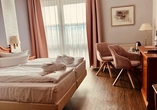 Beispiel eines Doppelzimmers Waldblick im Residenz Hotel Bad Frankenhausen