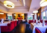 Im Restaurant erwarten Sie kulinarische Genüsse in stilvoller und gemütlicher Atmosphäre.