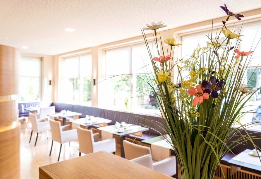 Im Restaurant erwarten Sie genussvolle Momente in angenehmer Atmosphäre.
