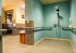 Die Spa-Dusche sorgt für eine wohltuende Erfrischung und rundet entspannte Wellnessmomente ab.