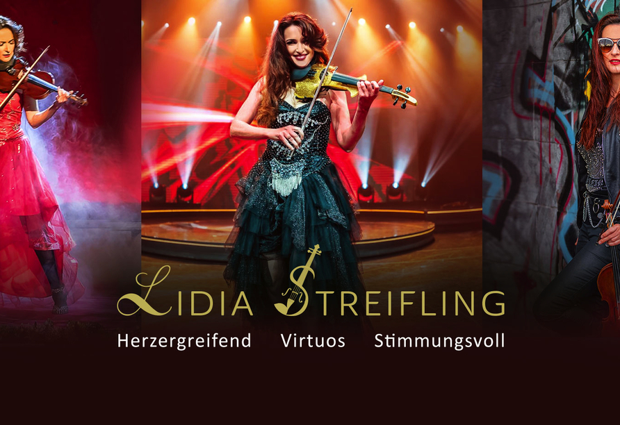Freuen Sie sich auf 2 Live-Konzerte an Bord von der Violinistin Lidia Streifling.