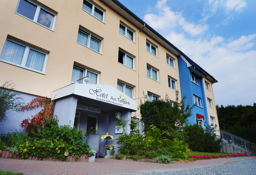 Außenansicht des Hotels am Tierpark