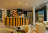 An der Rezeption des Ferien Hotels Spreewald werden Sie herzlich empfangen.