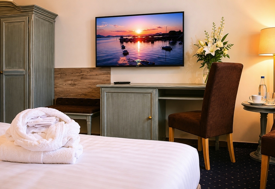 Beispielbild eines Doppelzimmers Comfort | KI bearbeitet